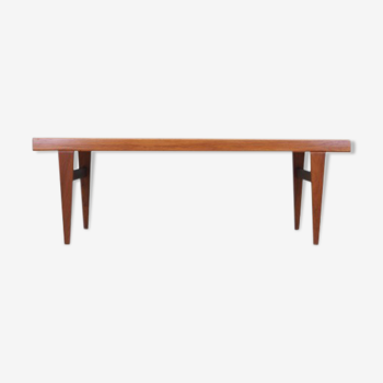 Teak bench, Danish design, 1970s, manufacturer: Niels Bach