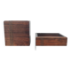 Vide-poches vintage en palissandre et laiton – style A