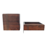 Vintage pocket trays in rosewood and brass – style A