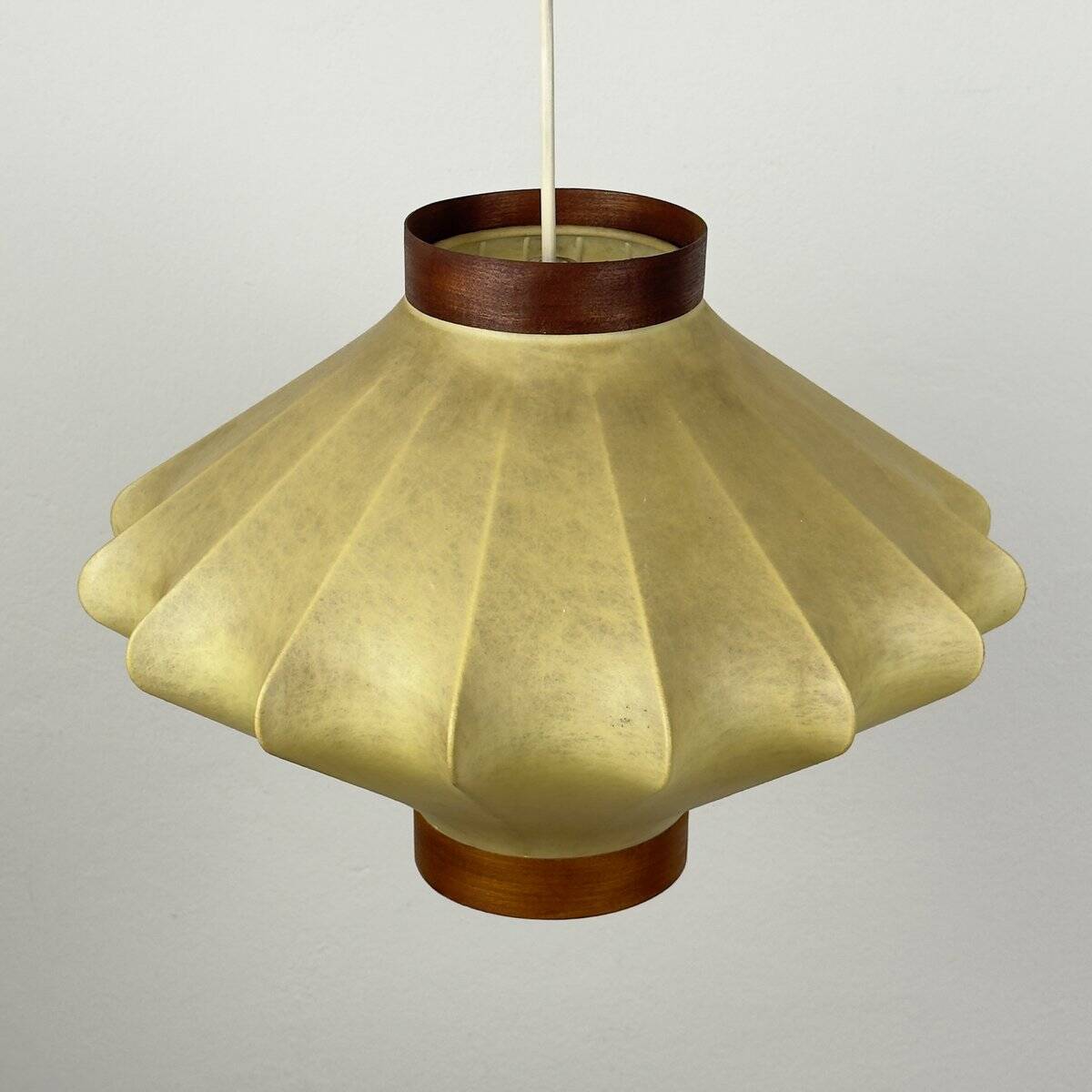 Mid-century modern Italian Cocoon pendant lamp from the 1960s.