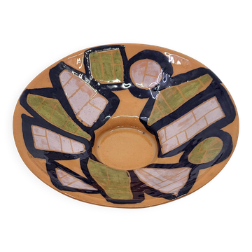 Ceramic Candle Holder by Gabrielle Mackiewicz, France, 1950