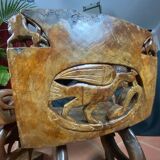 African tribal ensemble of 4 pieces of furniture for dignitaries of the Kingdom of Dahomey, Benin.