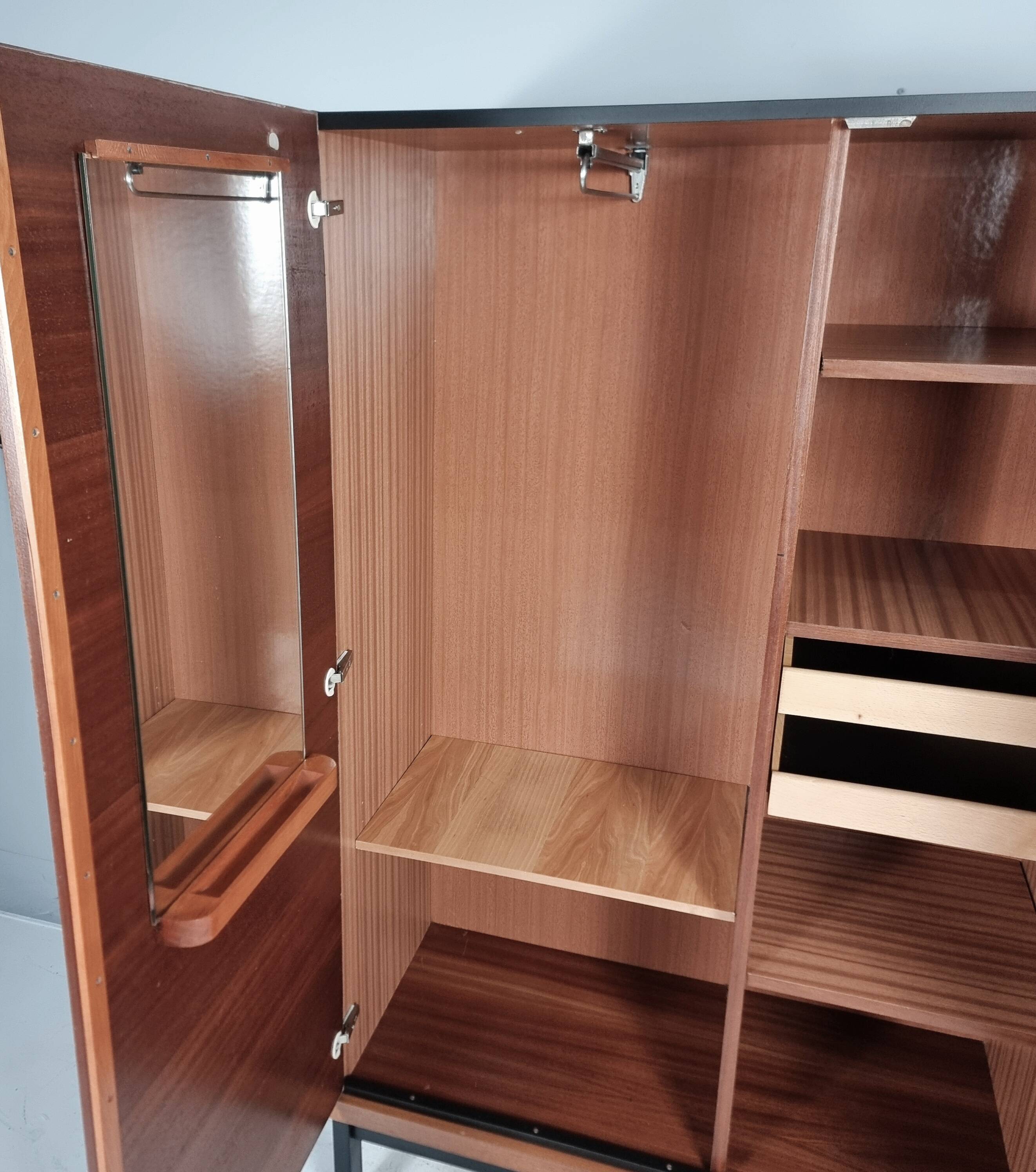Vintage Wardrobe in Beech, 1970s