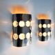 Set of 2 chromed / glass sconces by Oscar Torlasco, 1970s, Italy.