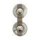 Brushed metal wall light Andrea Lazzari, 1970s