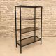 Compact shelving unit with 4 levels, 1970s/80s