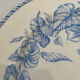 Old flat plate, light blue ironstone, HB Choisy-le-Roi model.