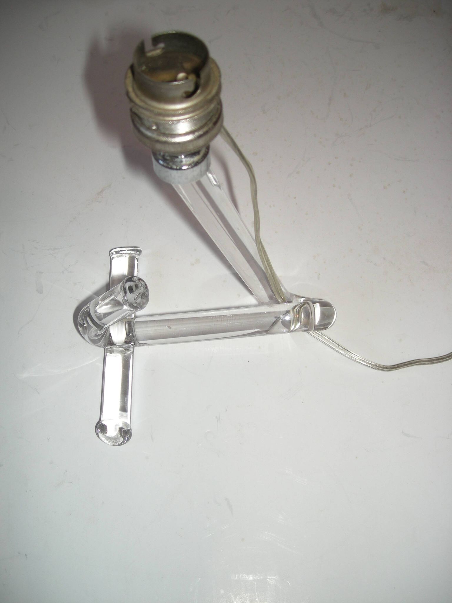 Lampe en verre des années 50