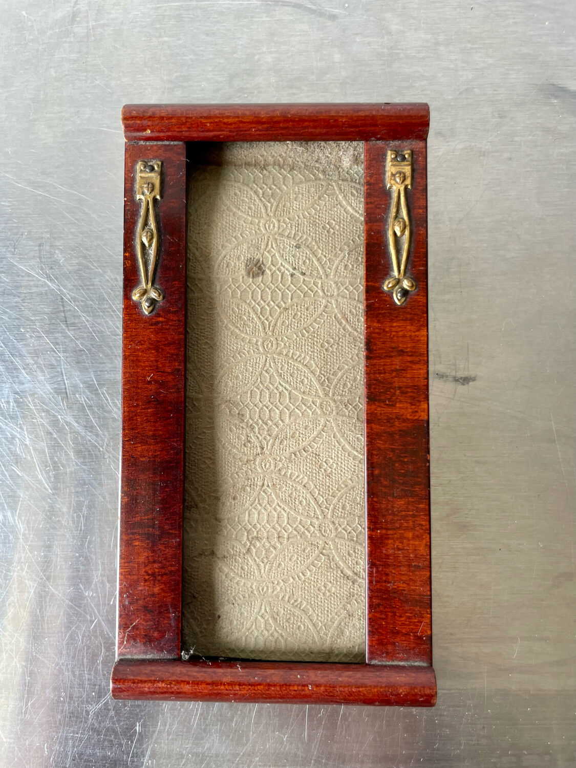 Antique art nouveau mahogany  frame