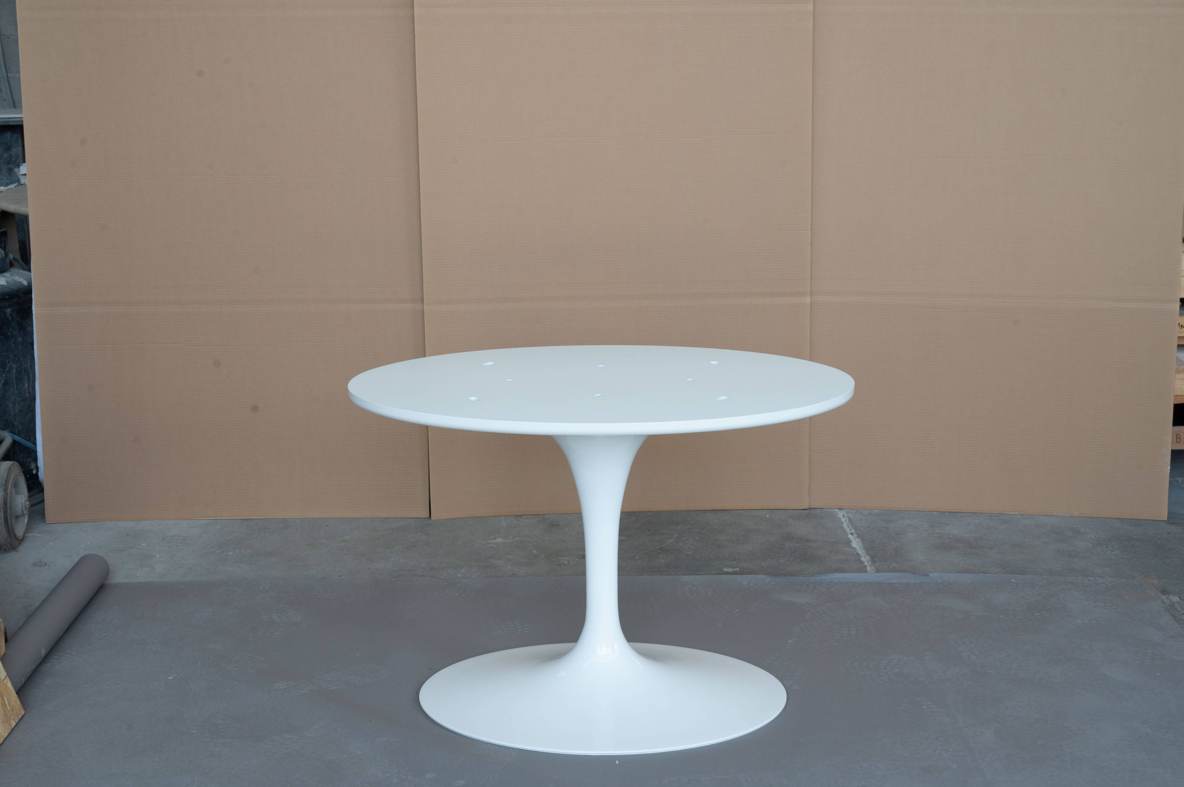 Original Knoll Tulip oval dining table 198x121 Eero Saarinen Arabescato Matt