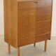 Commode danoise en chêne haut 'Brovst' - Design danois