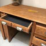Old restored oak desk