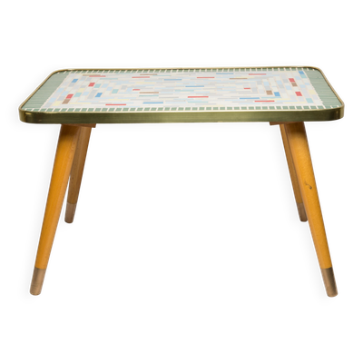 Table d'appoint en céramique mosaïque, Allemagne, années 1970
