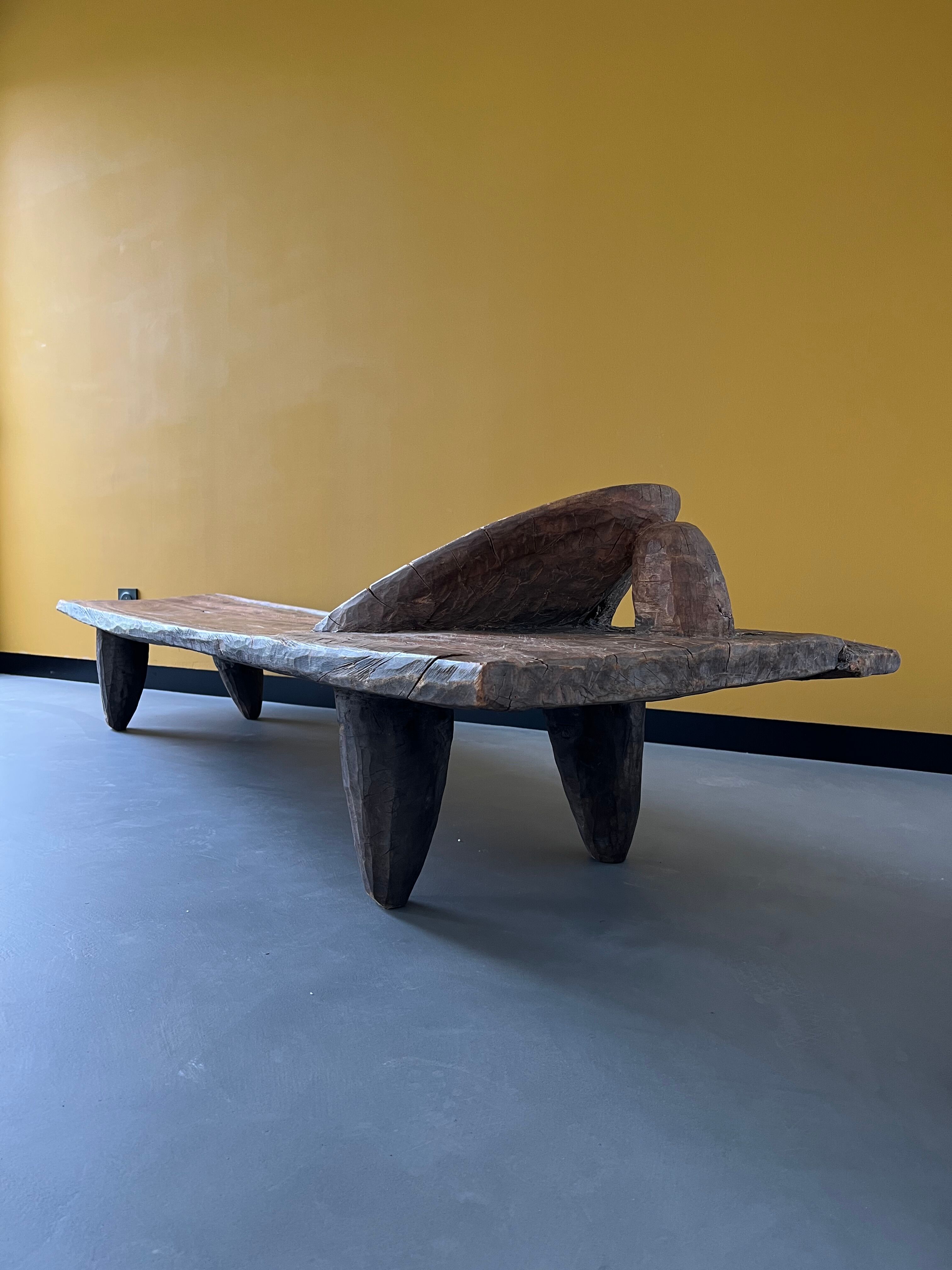 African Senoufo bench, bed, Ivory Coast, 50s
