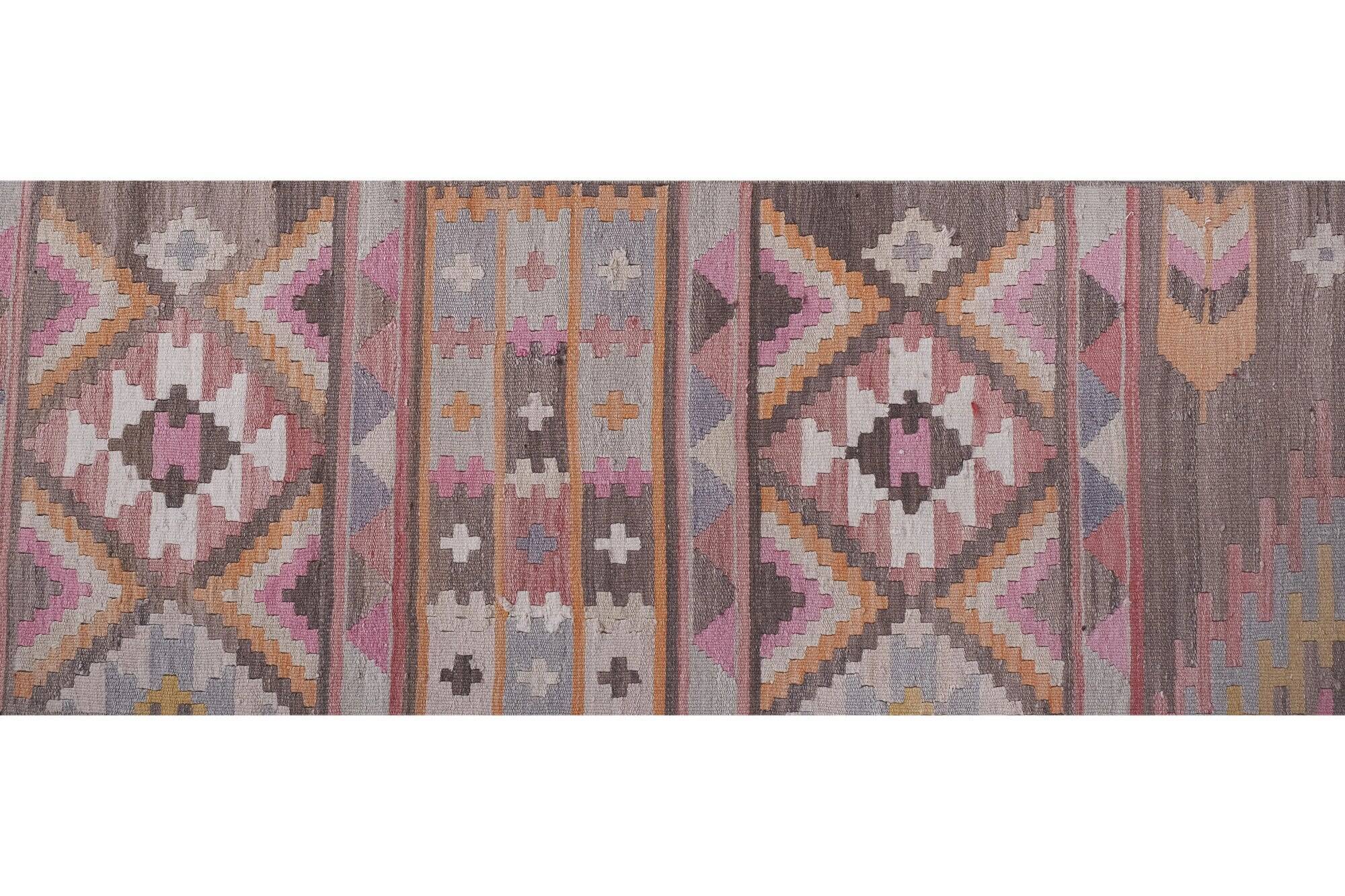 Vintage Turkish hallway rug 70x710 cm