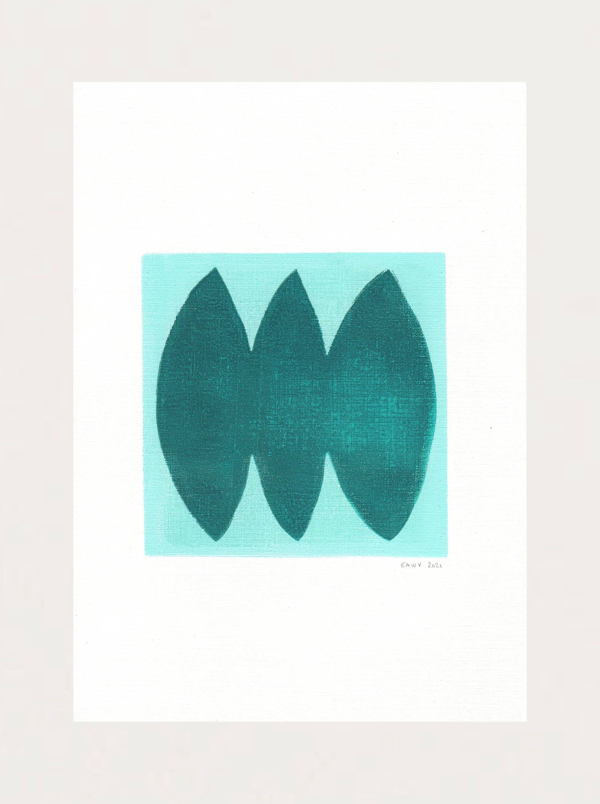 Duo de peintures abstraites - M300 et H246 - signées eEawy
