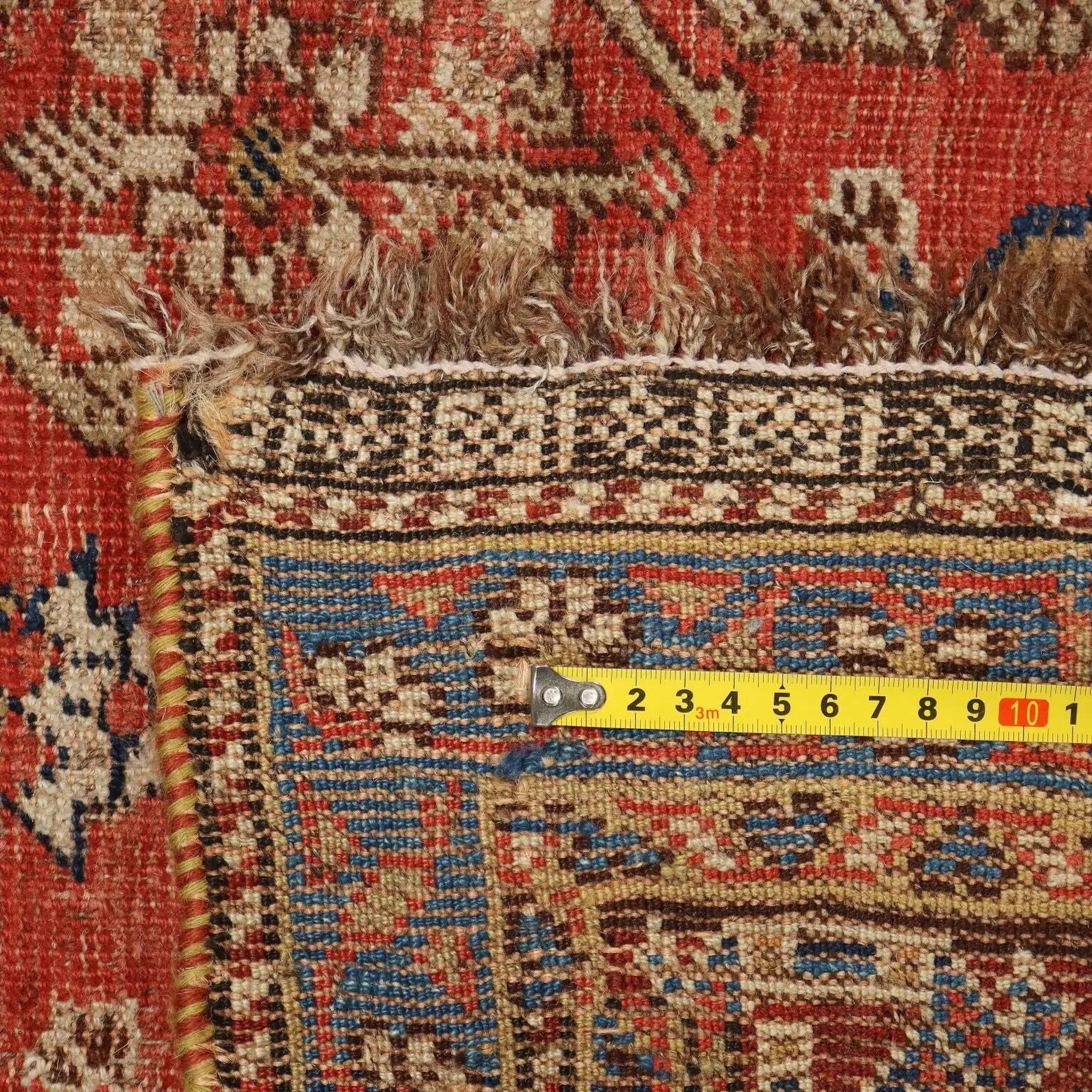 Old Kaskay rug in wool, fine knotting, handmade 68 x 55 in.