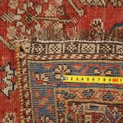 Old Kaskay rug in wool, fine knotting, handmade 68 x 55 in.