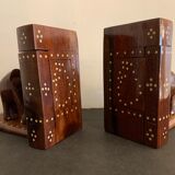 Pair of greenhouses books elephants in teak, 1970