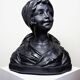 Plaster bust of a young woman 1900-1930 monochrome Citti & Frère