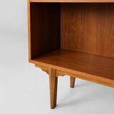 French vintage teak bookcase with 2 shelves from the 1960s