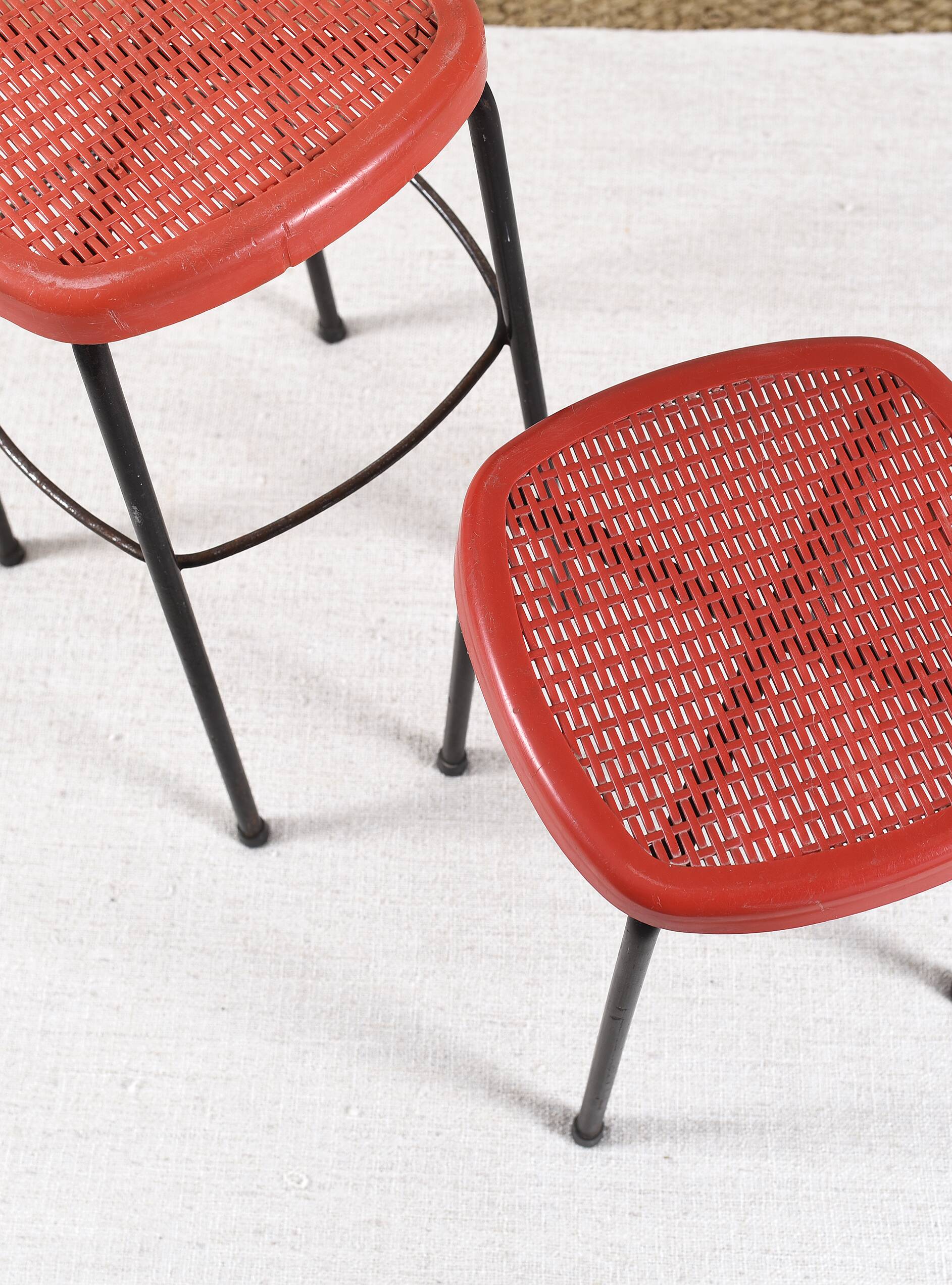 Paire de tabourets vintage grosfillex