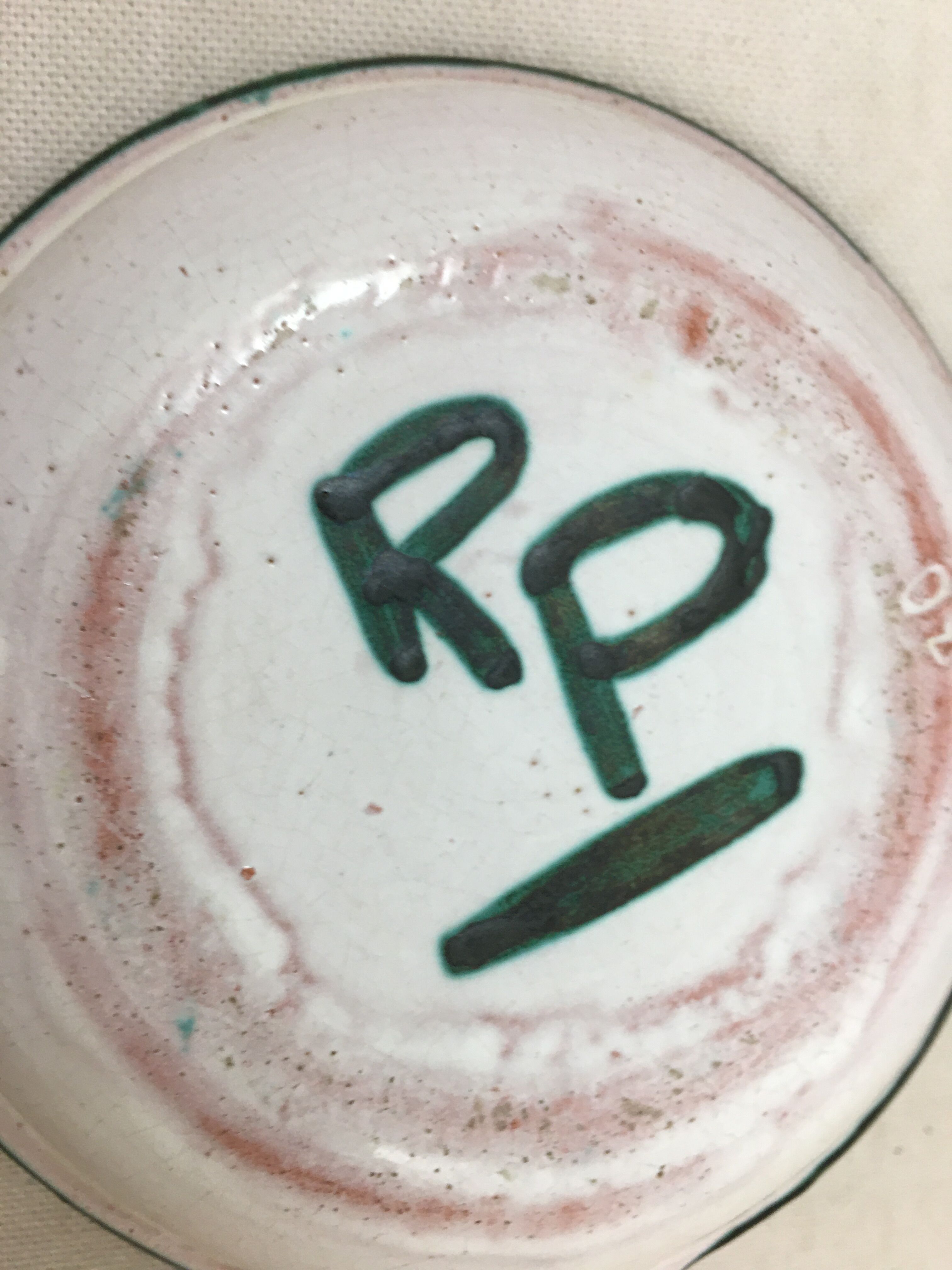 Pan caquelon ceramic Vallauris signed RP Robert Picault vintage year 70