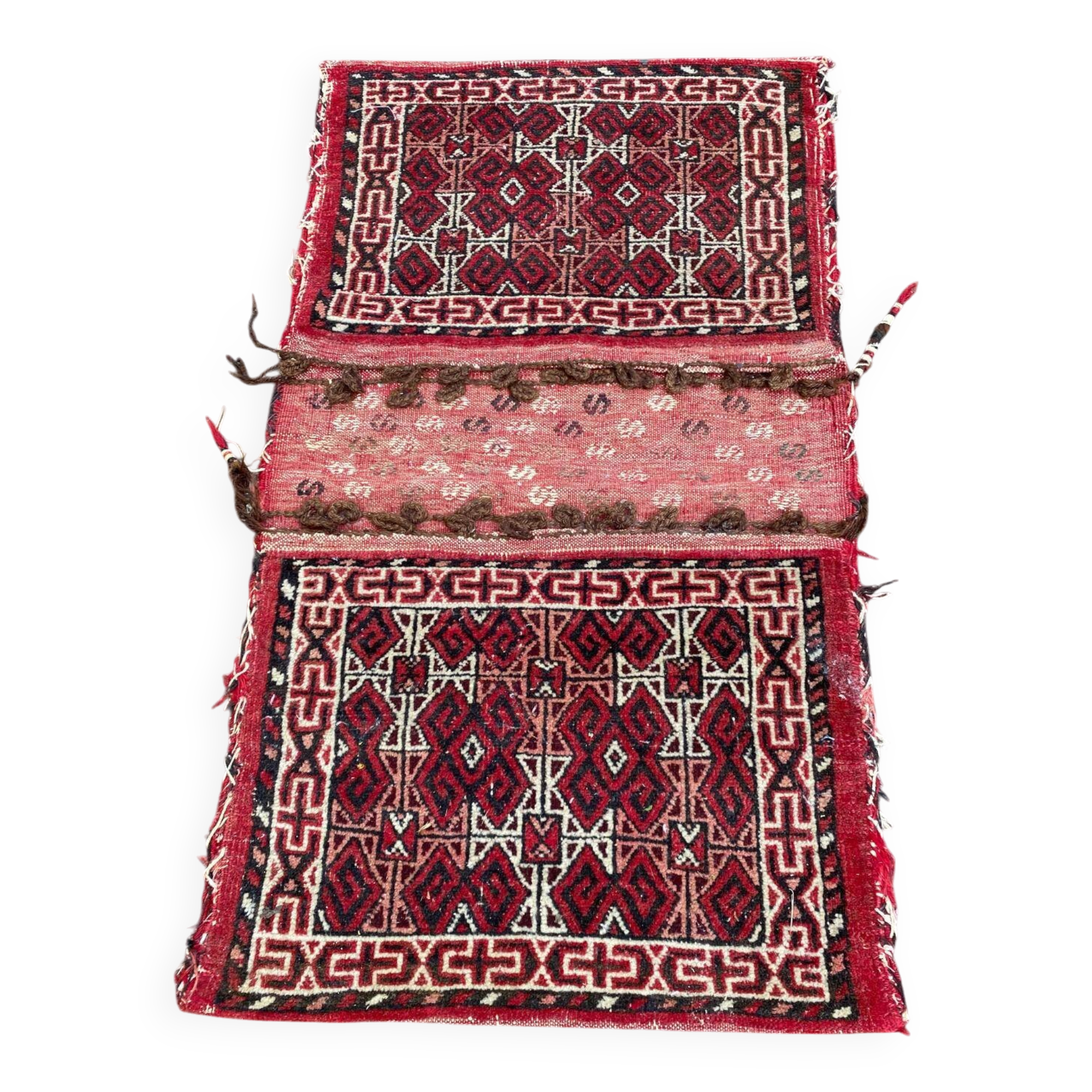Persian Khorjin Kilim double pouch hand-woven wool 55x95cm