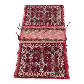 Tapis persan Khorjin Kilim pochette double laine tressé à la main 55x95cm