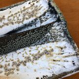 Cup in enamelled sandstone signed
