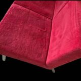 Paire fauteuils rouge hermès année 1960