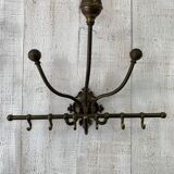 Brass wall coat rack