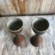 Stoneware candle holders