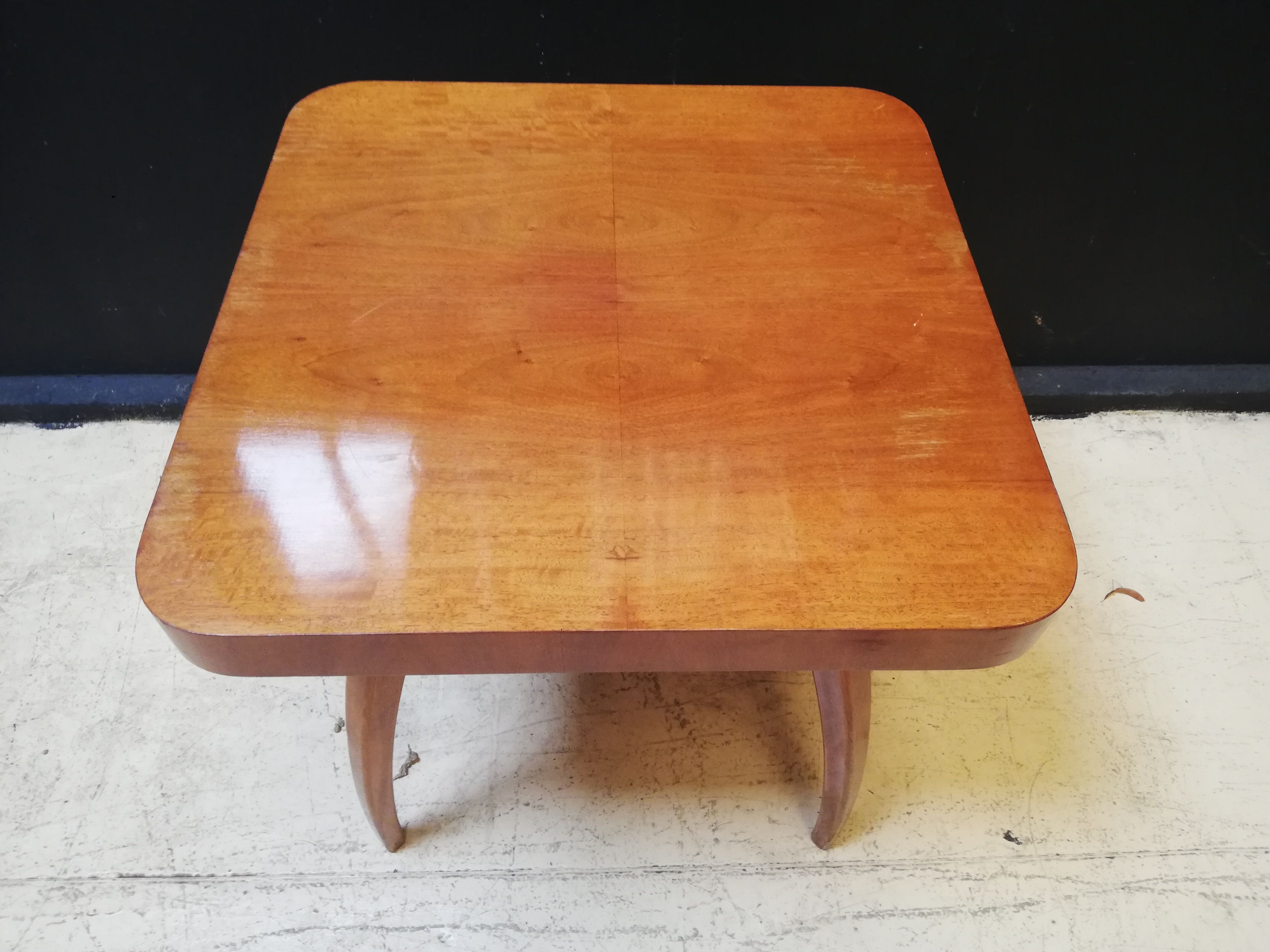 Coffee table Spider Halabala, vintage, Czech, art deco