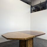 Table en ronce de noyer de Jean Claude Mahey
