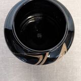 XL bottle or vase by Bob le Bleis for Maure Vieil glassworks circa 1970