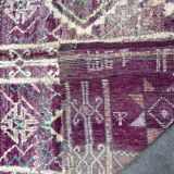 Moroccan carpet boujad purple - 214 x 350 cm