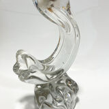 Lamp foot signed Daum France. Horn of plenty. 25 cm
