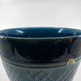 Large blue and green glazed ceramic planter • Ü Keramik • 1960-70