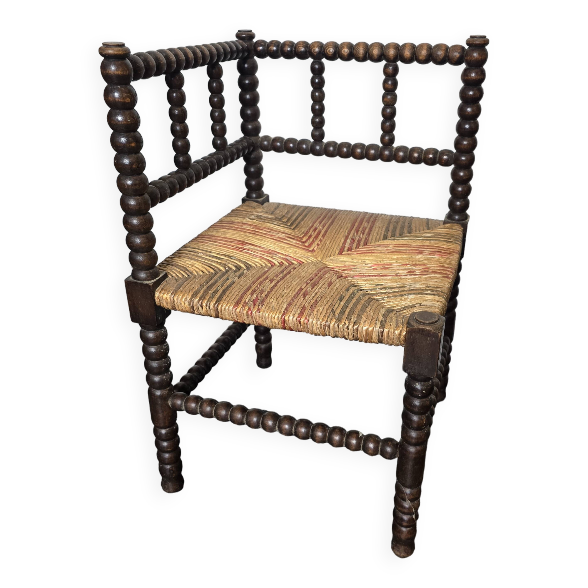 Fireplace corner armchair