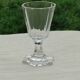 Baccarat White wine glass or port Crystal cut with cut sides, circa 1840
