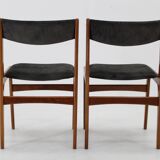 1960s Pair of Danish Teak Dining Chairs, Restored
