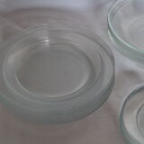 Arcoroc vintage glass plate service
