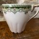 Green decorative cup Limoge porcelain