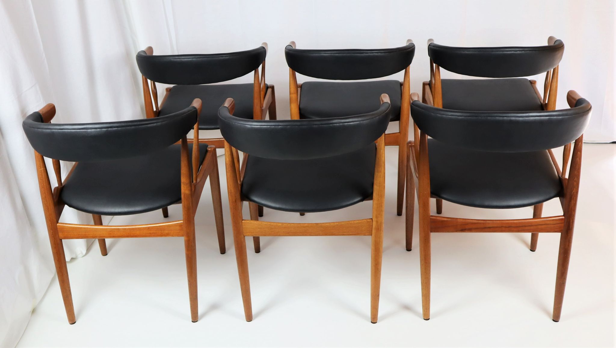 6 chaises scandinave en teck d'Andersen 1960