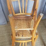 Series of 5 old mulched chairs