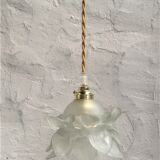 Lampe baladeuse rose en verre