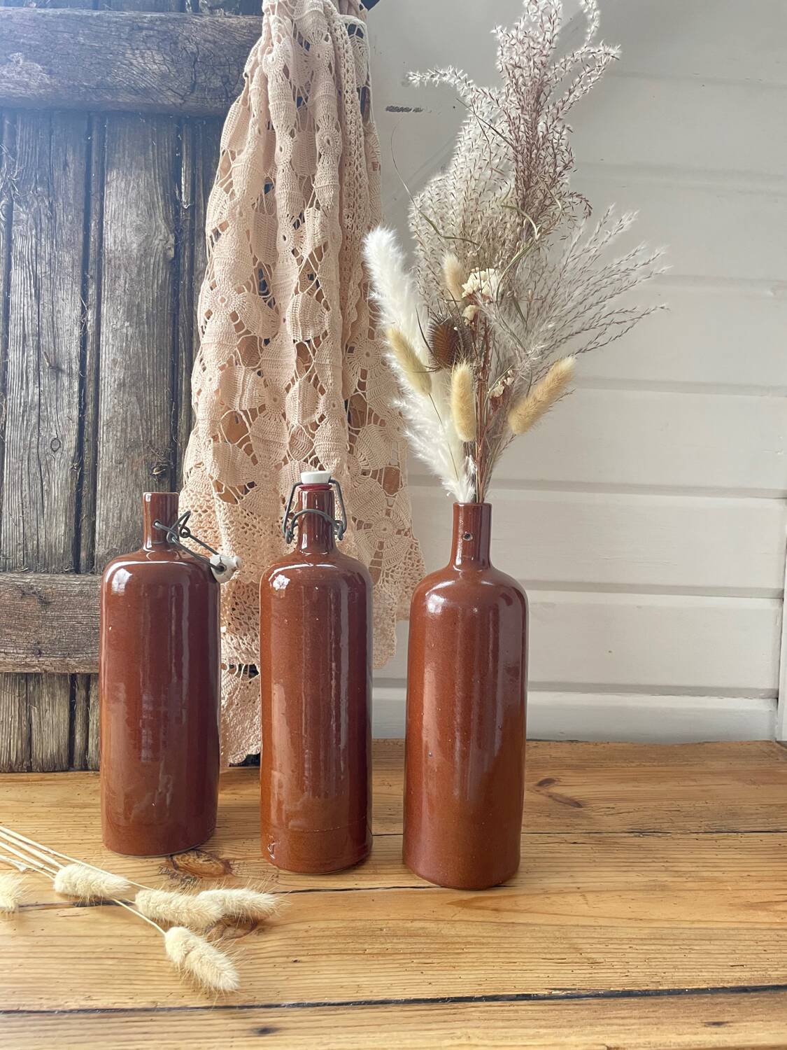 Old stoneware bottle