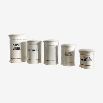 Set of pharmacy jars