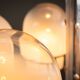 Angelo Gaetano Sciolari chandelier with six misty glass shades